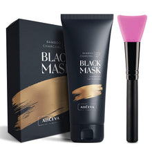 Load image into Gallery viewer, Aliceva Black Mask, Blackhead Remover Mask, Charcoal Peel Off Mask, Charcoal Face Mask for All Skin Types with Brush  - 5 Hour 500,000 Customer Celebration
