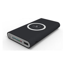 Load image into Gallery viewer, Power Bank &amp; Wireless QI Charger 10000mAh For iPhones &amp; Samsungs