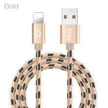 Load image into Gallery viewer, Speed Data Transfer Fiber iPhone USB Cable