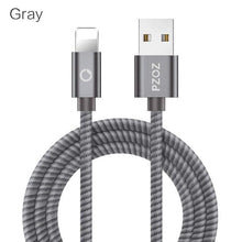 Load image into Gallery viewer, Speed Data Transfer Fiber iPhone USB Cable