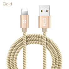 Load image into Gallery viewer, Speed Data Transfer Fiber iPhone USB Cable